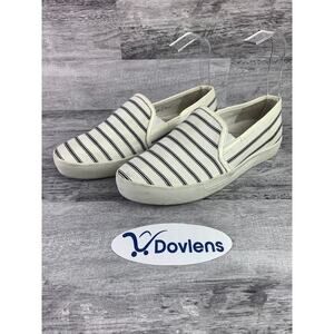 Joie Womens Striped Slip-On Casual Shoes Size 7.5